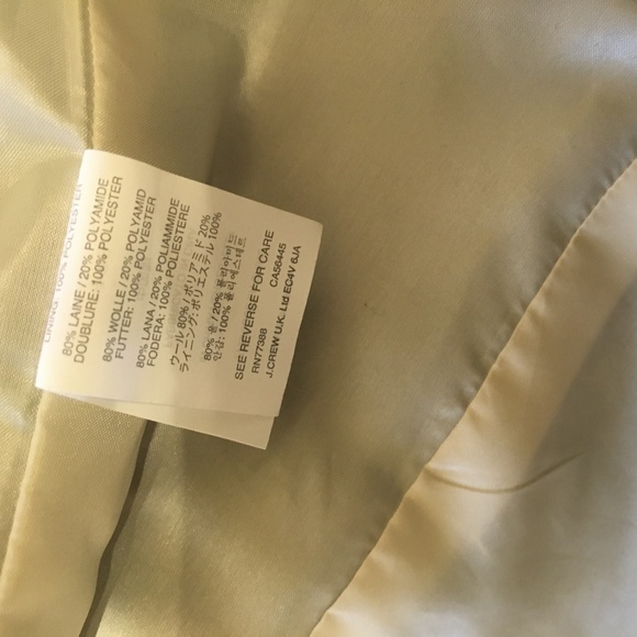 J.Crew Ruffle-Hem Wool Coat Size 2 Navy - Picture 6 of 8